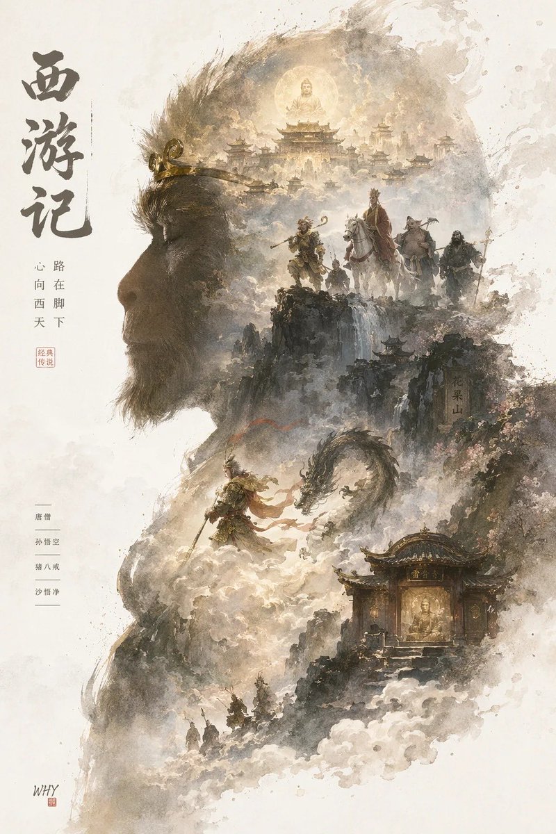 轮廓宇宙叙事海报